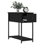 vidaXL Tables de chevet 2 Pièces noir 30x60x60 cm bois d’ingénierie