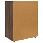 vidaXL Armoires de rangement 2 Pièces Chêne brun 80 x 48 x 105 cm