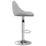 vidaXL Tabourets de bar lot de 2 gris clair velours