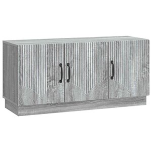 vidaXL Meuble TV Sonoma gris 99 x 34 5 x 47 cm Bois d'ingénierie
