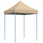 vidaXL Tente de fête 200 x 200 x 306 cm Beige Tissu Oxford