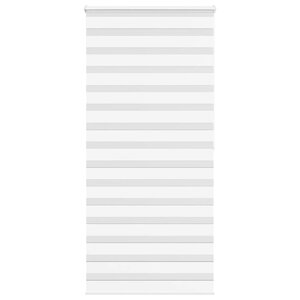 vidaXL Store zèbre blanc 115x200 cm largeur du tissu 110 9cm polyester