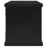 vidaXL Étagères murales 2 Pièces chêne noir 75x18x20 cm bois d'ingénierie