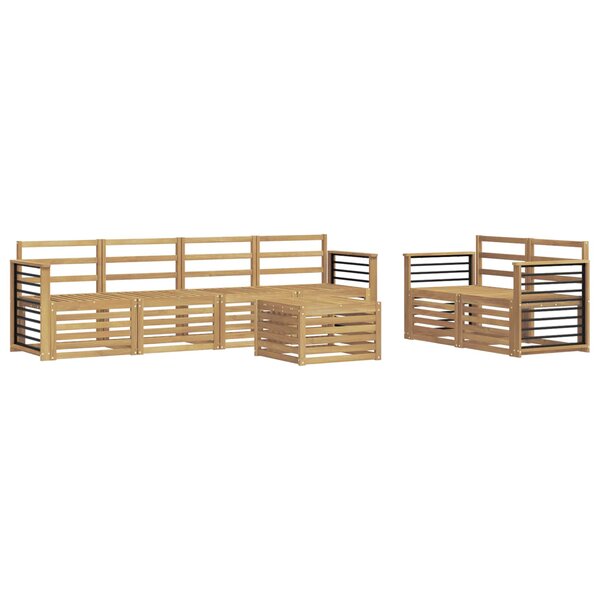 vidaXL Ensemble de canapés d'extérieur 7 pc