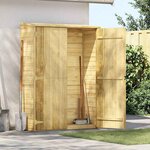 vidaXL Abri à outils de jardin 123x50x171 cm Pinède imprégnée