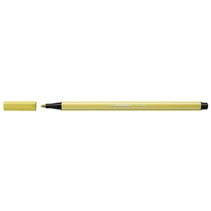 Stylo feutre Pen 68 jaune moutarde STABILO
