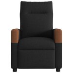 vidaXL Fauteuil de massage inclinable électrique Noir Tissu