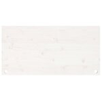vidaXL Dessus de bureau blanc 100x50x2 5 cm bois massif de pin