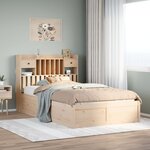 vidaXL Cadre de lit sans matelas 135x190 cm bois de pin massif