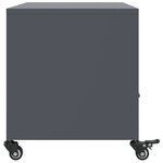 vidaXL Meuble TV anthracite 68x39x43 5 cm acier