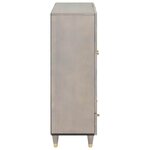 vidaXL Haut Armoire avec étagère Gris et or 60 x 33.5 x 100 cm