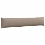 vidaXL Coussins de canapé 2 Pièces Taupe 200 x 40 cm tissu