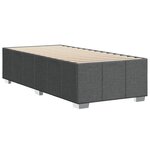 vidaXL Cadre de lit sans matelas gris foncé 80x200 cm tissu