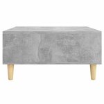 vidaXL Table basse gris béton 60x60x30 cm bois d'ingénierie