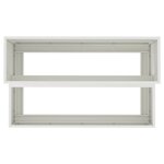 vidaXL Cache-pot de jardin Blanc 100 x 60 x 45 cm Acier