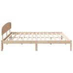 vidaXL Cadre de lit avec tête de lit 200x200 cm en bois massif de pin