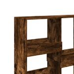 vidaXL Bibliothèque/Séparateur de pièce chêne fumé 100x33x115 cm