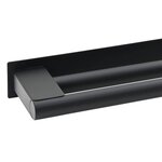 vidaXL Porte-serviettes Noir 40 x 9 x 4 cm Acier inoxydable