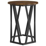 vidaXL Table basse 2 Pièces Chêne fumé Bois d'ingénierie et acier