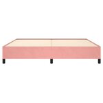 vidaXL Cadre de lit Rose 200x200 cm Velours