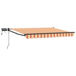 vidaXL Store rétractable manuel avec LEDs Multicolore 3 5 x 2 5 m