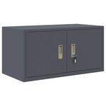 vidaXL Armoire de rangement Anthracite 80 x 40 x 40 cm Acier