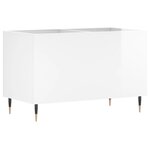 vidaXL Armoire à disques blanc brillant 74 5x38x48cm bois d'ingénierie