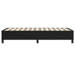 vidaXL Cadre de lit noir 90x190 cm tissu