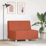 vidaXL Unité de Sofa Modulaire Sans Accoudoirs 2 Pièces Orange