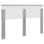 vidaXL Tête de lit Gris Sonoma 140 cm Bois d'ingénierie