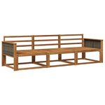 vidaXL Ensemble de canapés d'extérieur 3 pc Naturel