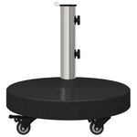 vidaXL Pied de parasol Noir 45 x 45 x 45 cm Granite