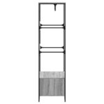 vidaXL Armoire sonoma gris 90x50x180 cm bois d'ingénierie