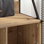 vidaXL Porte-vêtements avec étagère Chêne artisanal 100 x 41 x 184 cm