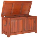 vidaXL Coffre de rangement avec couvercle marron bois massif d'acacia