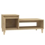 vidaXL Table basse Chêne sonoma 100x50x45 cm Bois d'ingénierie