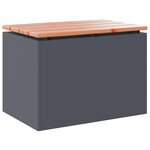 vidaXL Banc de jardin Anthracite 60 x 40 x 43 cm Acier