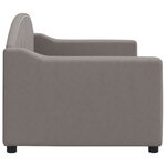 vidaXL Lit de repos taupe 80x200 cm tissu