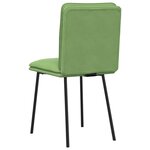 vidaXL Chaises à manger lot de 2 Vert clair Velours