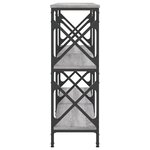 vidaXL Table console sonoma gris 156x28x80 5 cm bois d'ingénierie