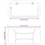 vidaXL Coussin de tête de lit marron 80 cm similicuir