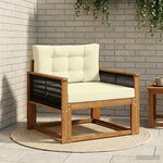 vidaXL Sofa de milieu extérieur Bois d'Acacia Massif Naturel