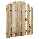 vidaXL Portail de jardin Bois de pin imprégné 100x100 cm