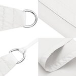vidaXL Voile de parasol tissu oxford rectangulaire 2x4 5 m blanc