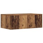 vidaXL Bureau mural Bois Ancien 80 x 45 x 30 cm Bois d'ingénierie
