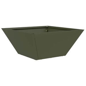 vidaXL Cache-pot de jardin Vert olive 35 x 35 x 15 cm
