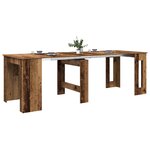 vidaXL Table à dîner 240 x 85 x 75 cm Bois d'ingénierie Bois ancien