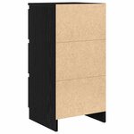 vidaXL Buffet chêne noir 37 5x35x76 cm bois d'ingénierie