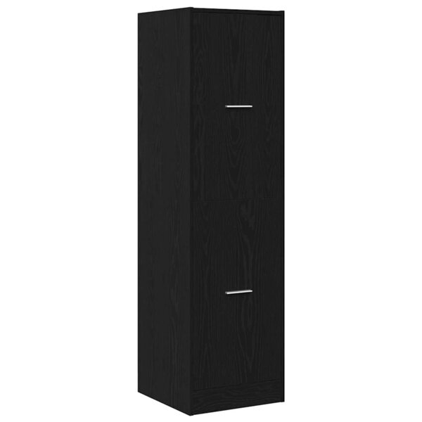 vidaXL Cabinet de Pharmacie Chêne noir 40 x 41 x 144.5 cm