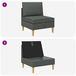 vidaXL Sofa avec rangement Tissu
